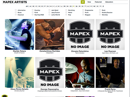 Mapex Artist Page

